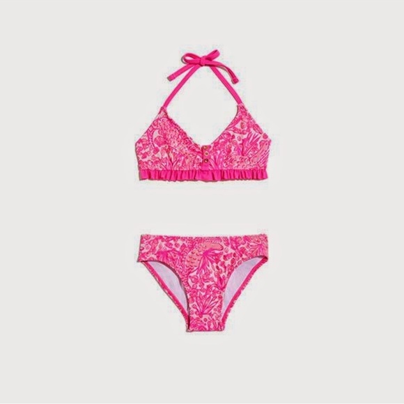 Lilly Pulitzer for Target Pink Bikini girls small - Picture 1 of 7